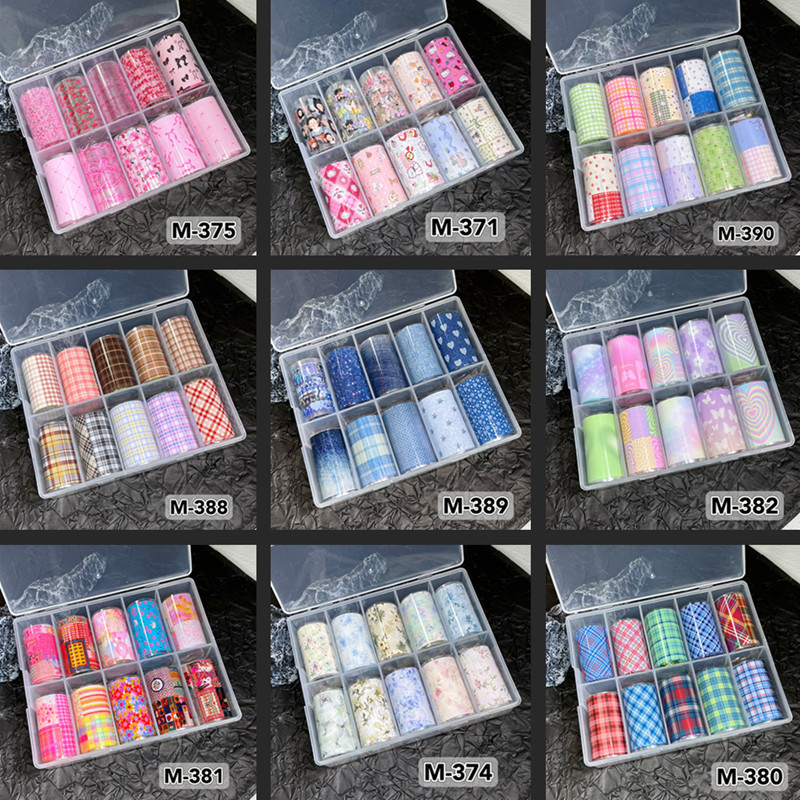 Nail Art Leopard - 10 rulo yeni tasarım taze tırnak