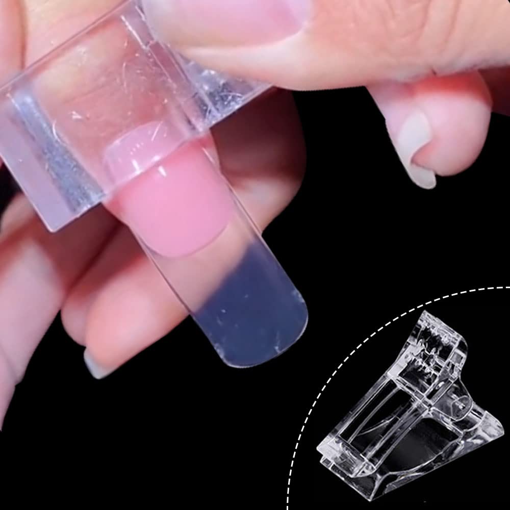 Polygel Nail Kit - Hızlı Yapım İçin Tırnak Uçları Klipsi,