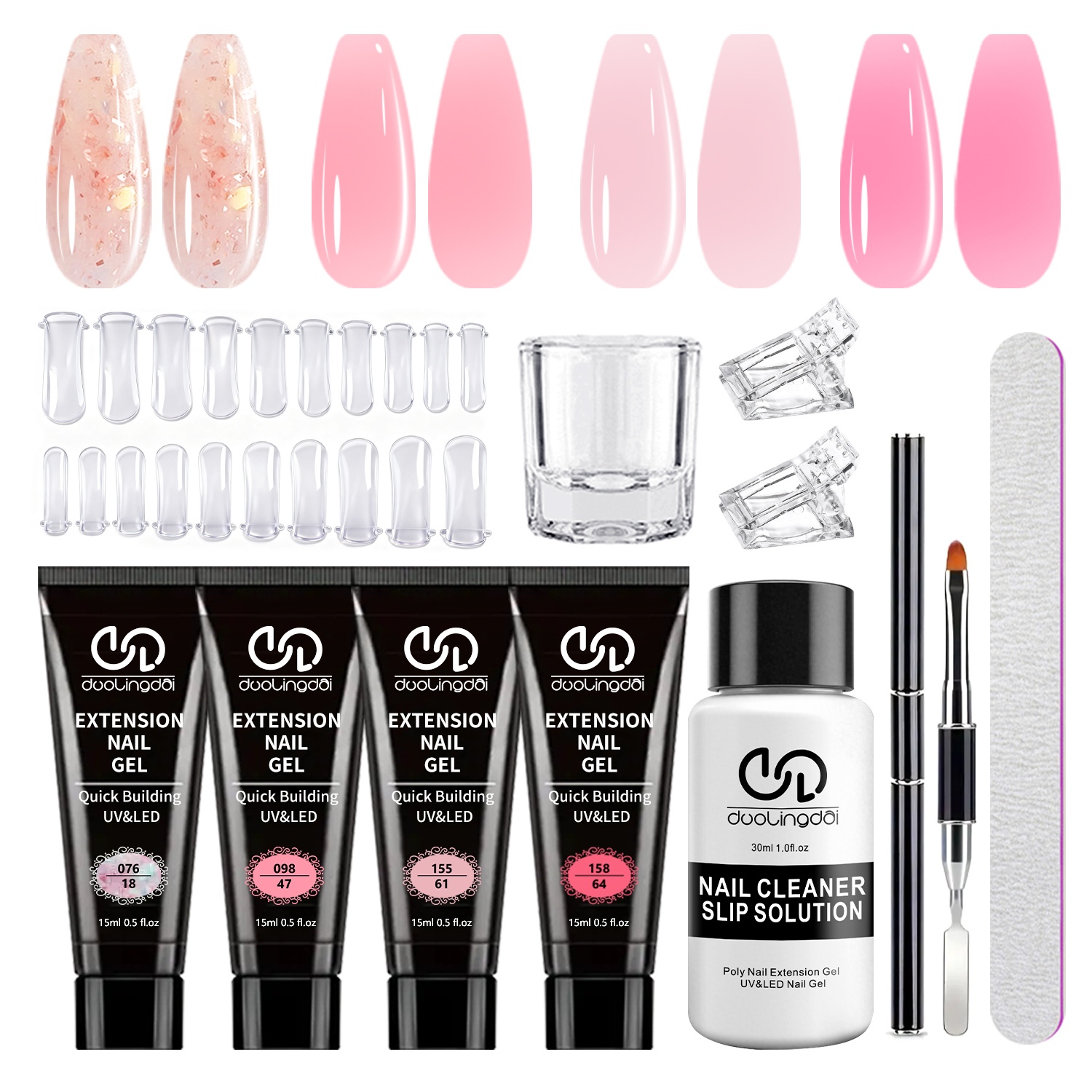 Polygel Nail Kit - Duolingdai Poli Jel Tırnak Kiti Başlangıç