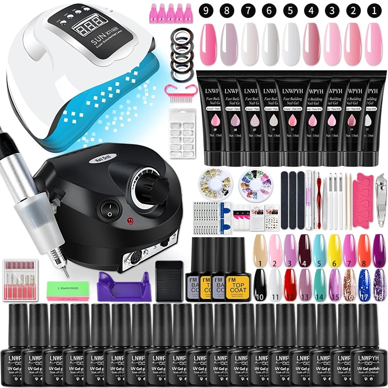 Polygel Nail Kit - Jel Oje Seti Poli Tırnak Jel