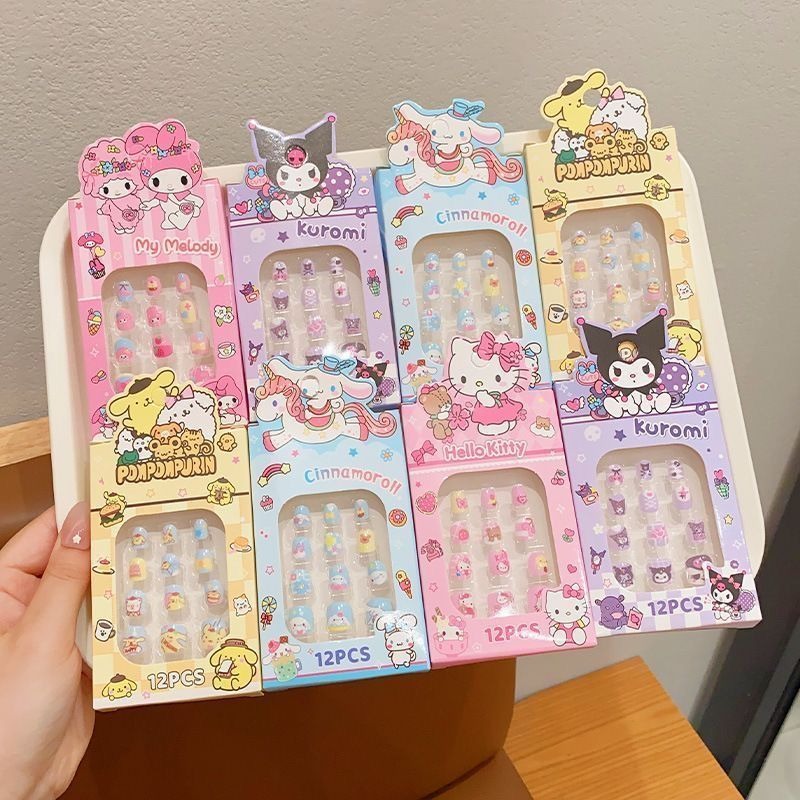 Nail Art Quirky - My Melody Baskılı Sahte Çiviler Sevimli