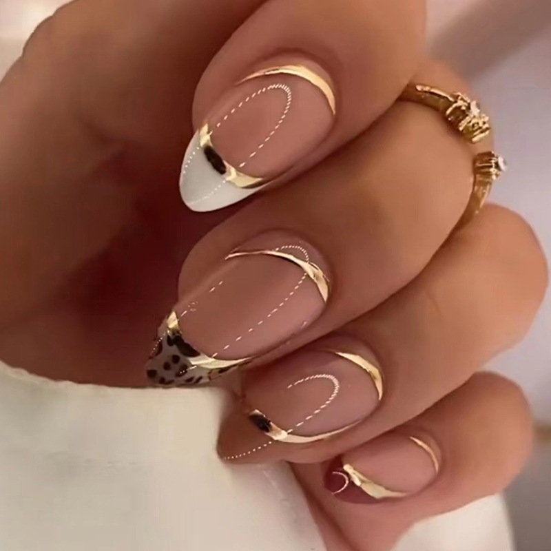 Nail Art Leopard - Kadınlar ve kızlar için orta boy