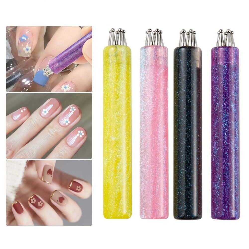 Nail Art One Stroke - 5 Yapraklı Çiçek Tırnak Süsleme Kalemi