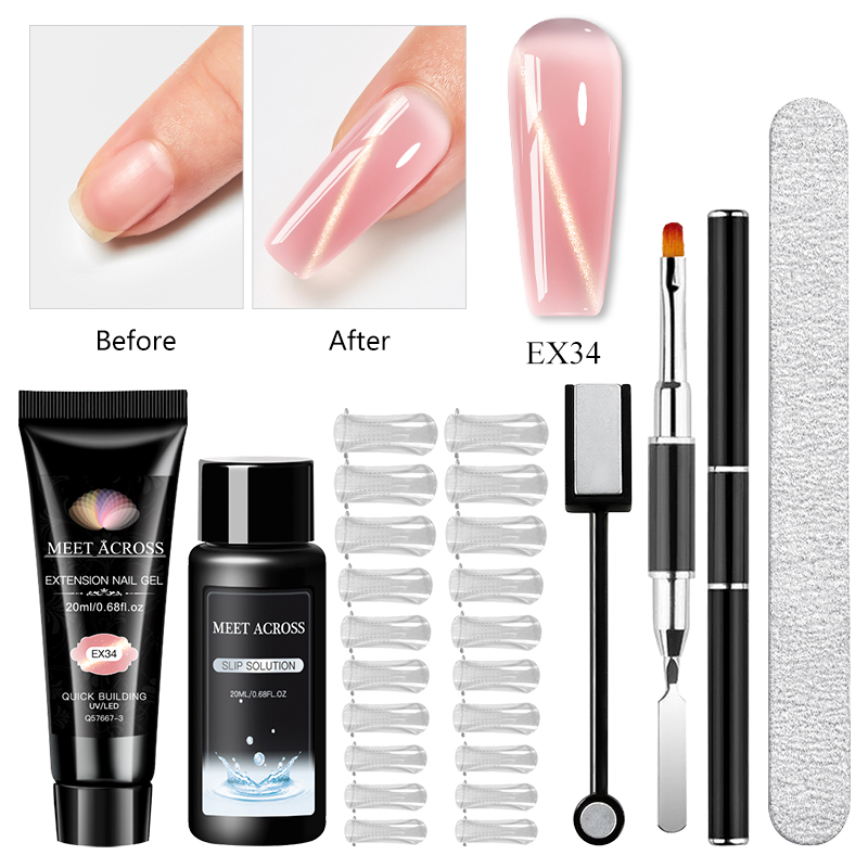 Polygel Nail Kit - 6'lı Set 20ml Kedi Gözü Poli