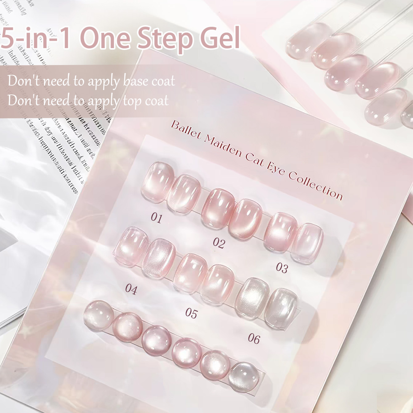SHAKA 1-6 adet Buz Şeffaf 5'i  - Nail Art One Stroke incelemesi ve fiyatı