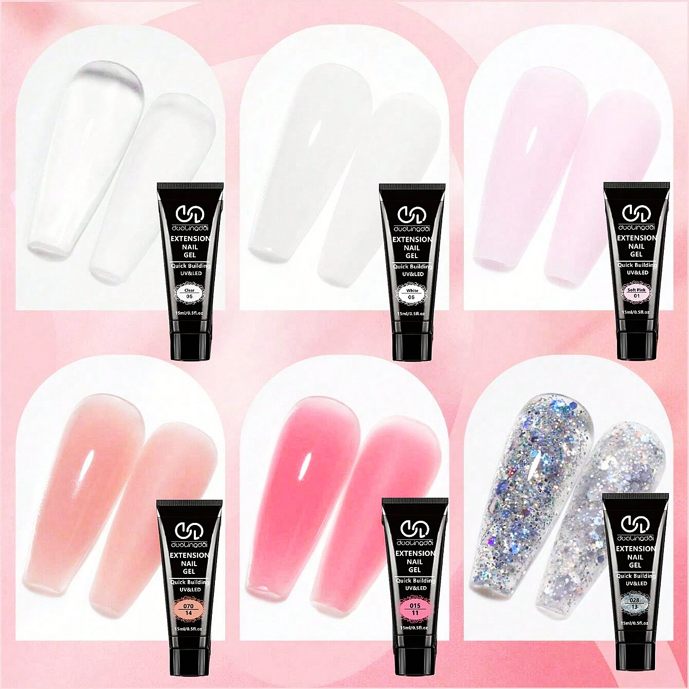 6 Renkli Poli Ekstensiyon Jel  - Polygel Nail Kit incelemesi ve fiyatı