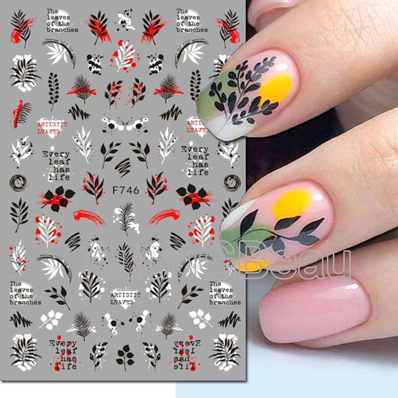 3d Nail Art Çıkartmaları Geome - Nail Art Leopard incelemesi ve fiyatı