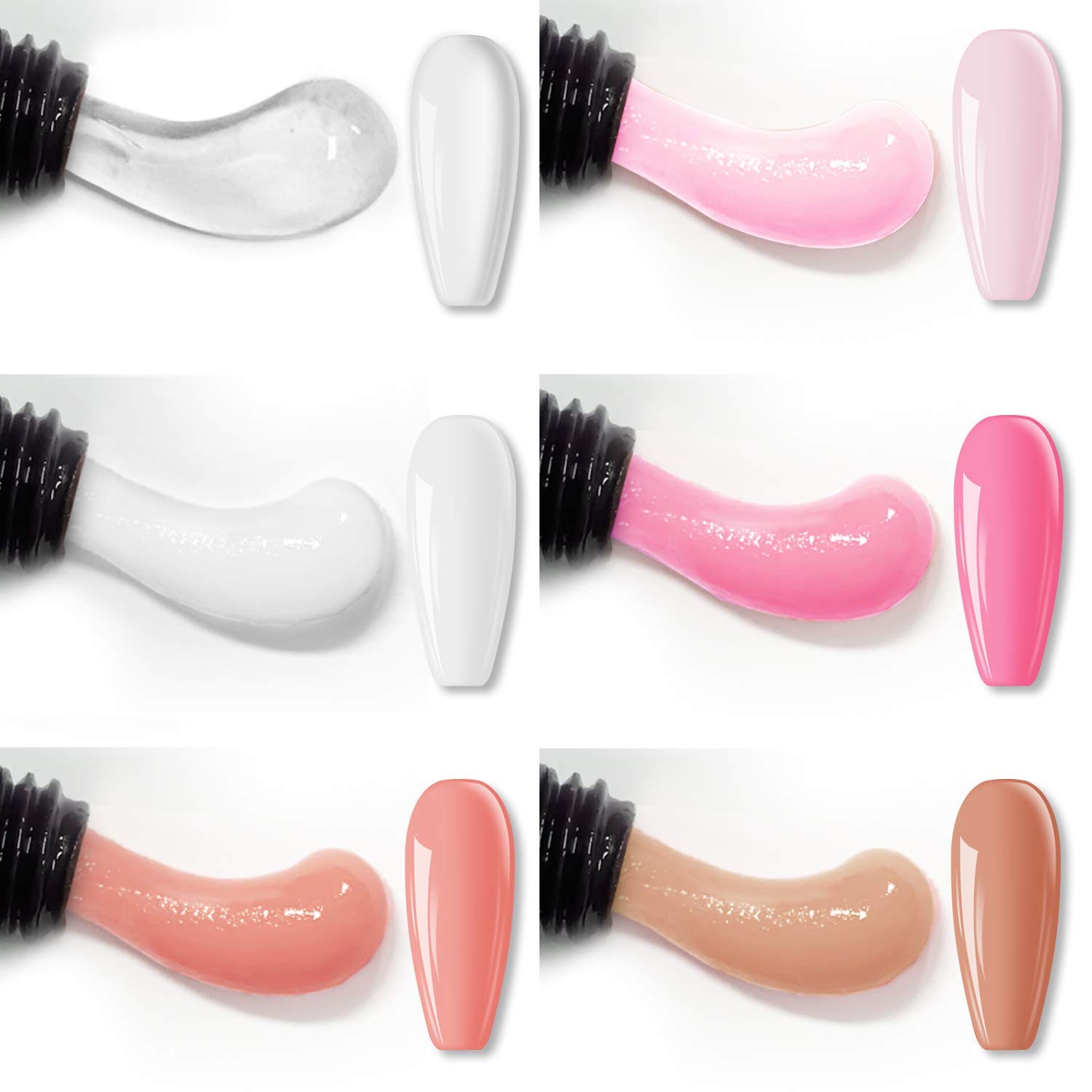 Poli tırnak jeli kiti-6 renk 0 - Polygel Nail Kit incelemesi ve fiyatı