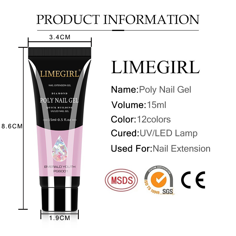 15ml tırnak jeli seti hızlı uz - Polygel Nail Kit incelemesi ve fiyatı
