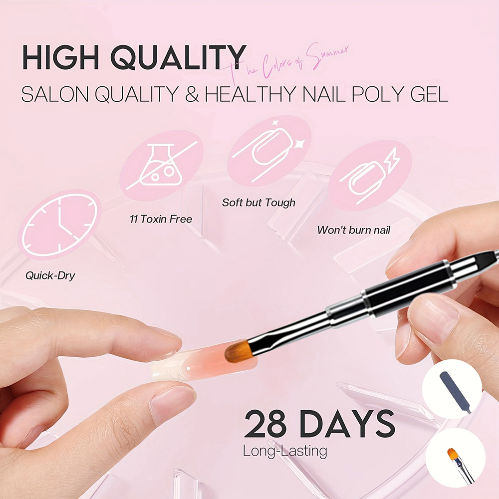 4 Renkli Poli Jel Tırnak Uzatm - Polygel Nail Kit incelemesi ve fiyatı