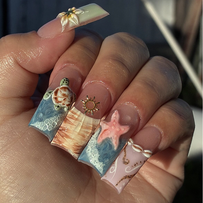 24 adet tatlı orta kare yanlış - Nail Art Fake incelemesi ve fiyatı
