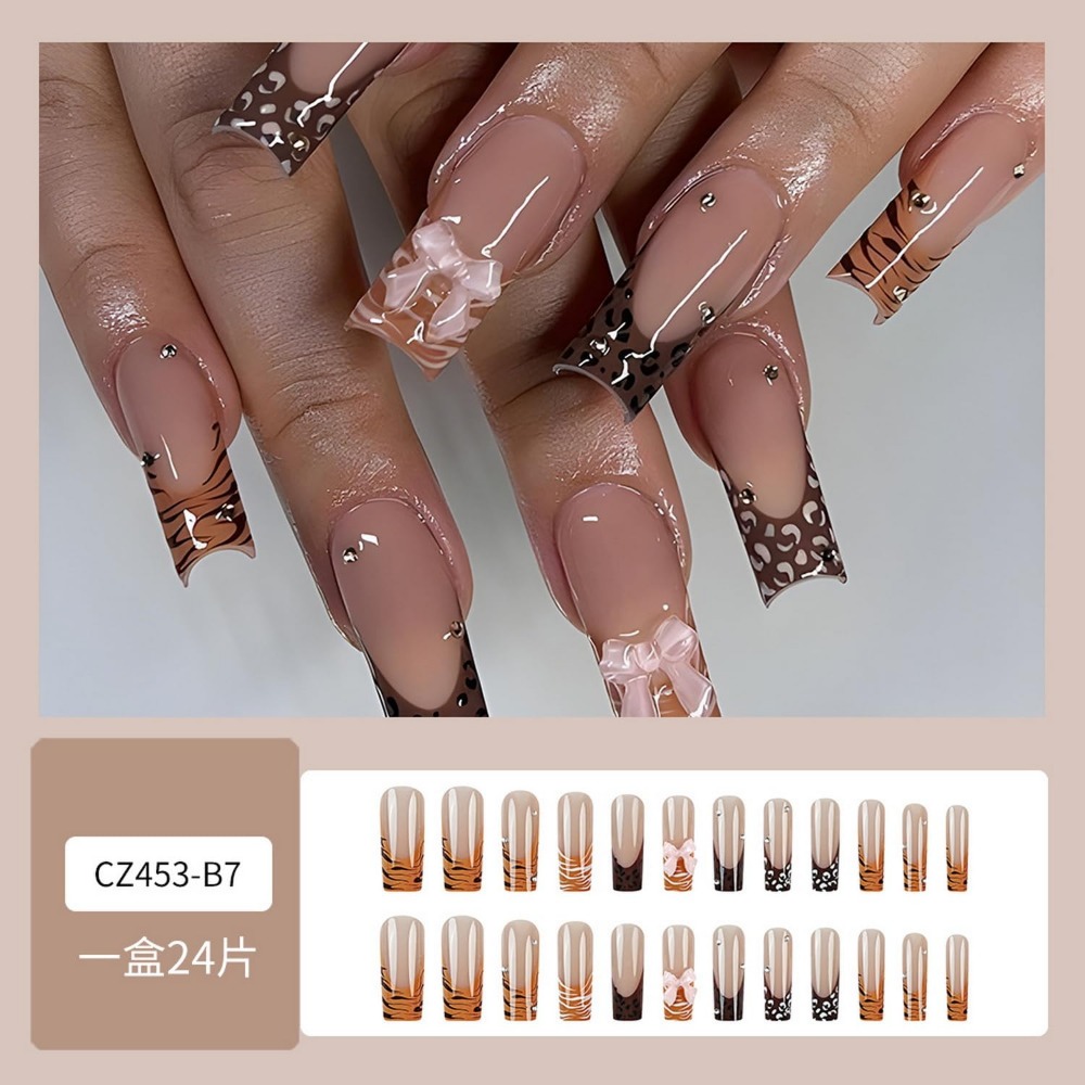 Leopar Desenli Fransız Uçlu Ta - Nail Art Leopard incelemesi ve fiyatı