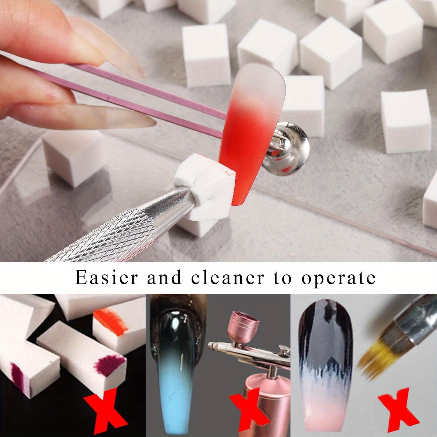 1/50/100 adet kare tırnak sana - Nail Art Quirky incelemesi ve fiyatı