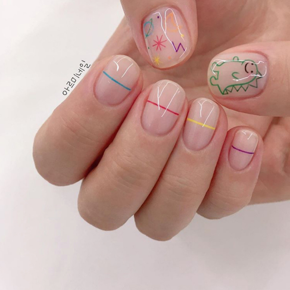 1 adet Kawaii Dinozor Nail Art - Nail Art One Stroke incelemesi ve fiyatı