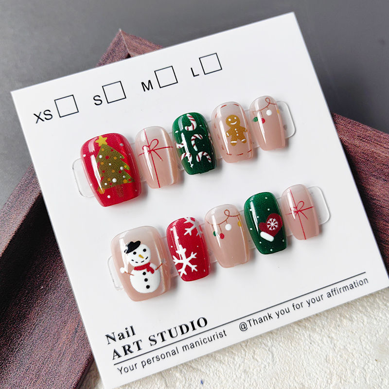 10 Adet Noel Yarım El Yapımı T - Nail Art Fake incelemesi ve fiyatı