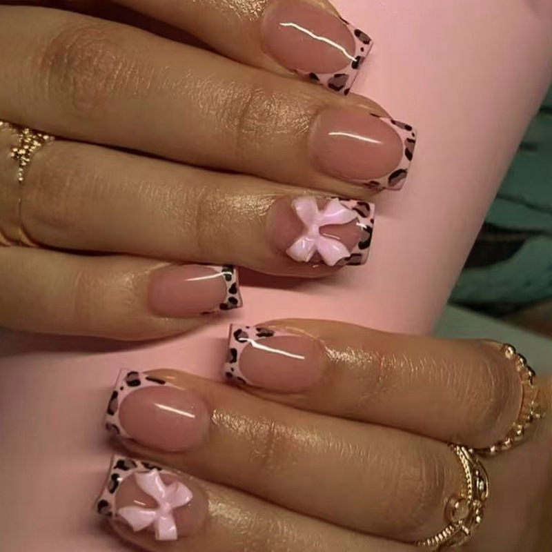 Pembe Leopar Desenli Fransız U - Nail Art Leopard incelemesi ve fiyatı