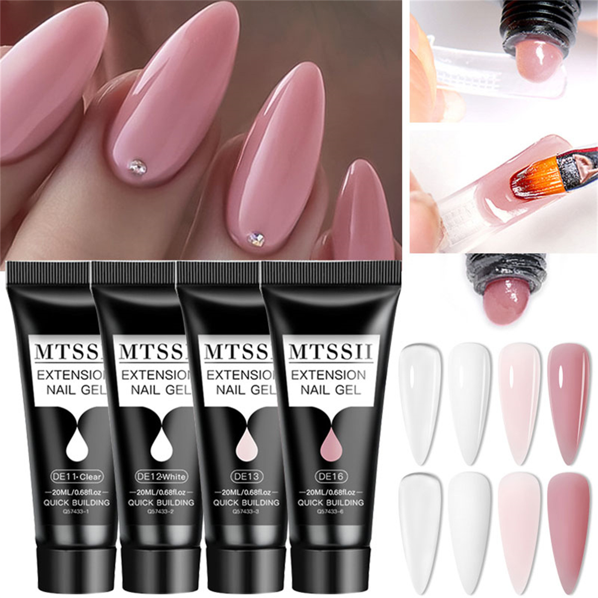 4/6/8 ADET 20ml Poli Tırnak Uz - Polygel Nail Kit incelemesi ve fiyatı