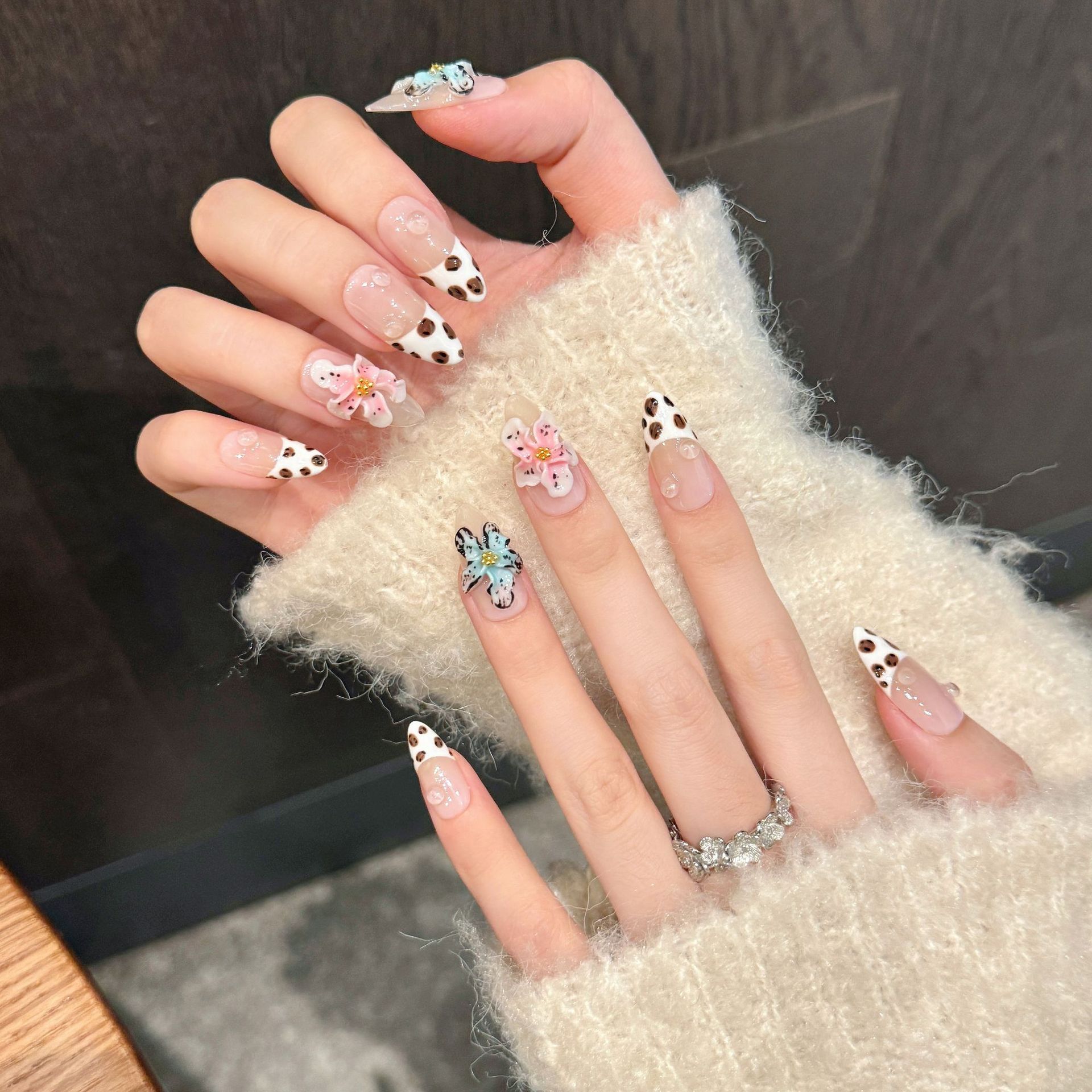 10 adet Parlak Badem El Yapımı - Nail Art Leopard incelemesi ve fiyatı