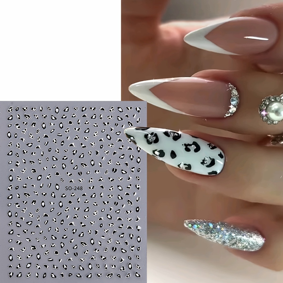 3 adet Meilad leopar desenli t - Nail Art Leopard incelemesi ve fiyatı