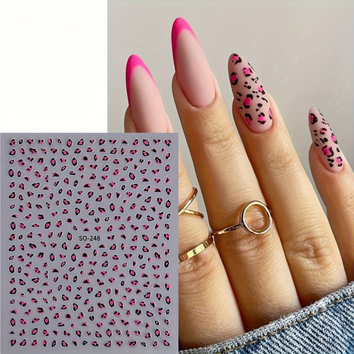 3 adet Meilad leopar desenli t - Nail Art Leopard incelemesi ve fiyatı