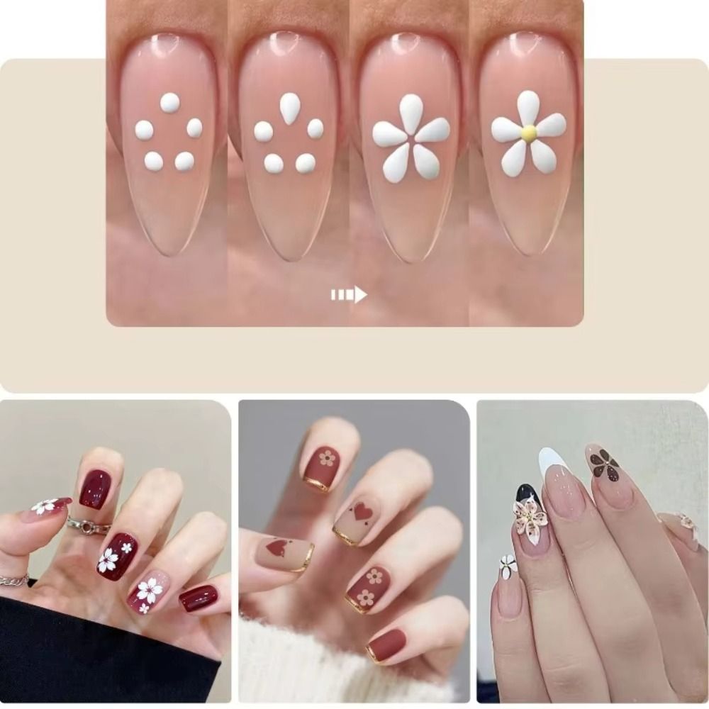 5 Yapraklı Çiçek Tırnak Süslem - Nail Art One Stroke incelemesi ve fiyatı