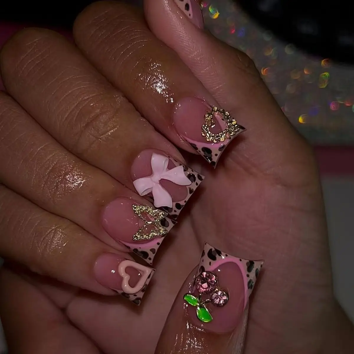 24 Adet Kısa Ördek Tırnağı Tak - Nail Art Leopard incelemesi ve fiyatı